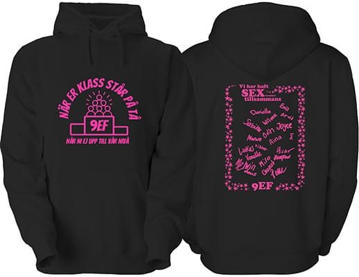 klasströjor exempel svarta