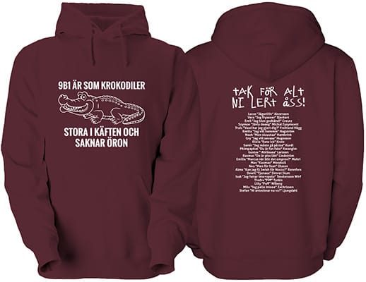 klasströjor exempel vinröd